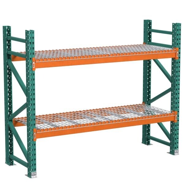 Lyon industrial pallet rack with wire decking