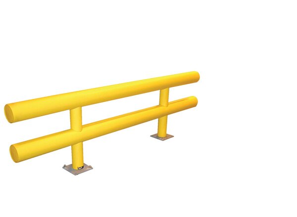 Industrial steel guardrail equipment for workplace protection