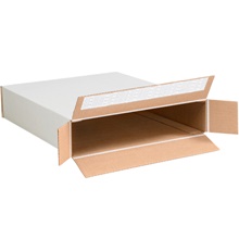 12 1/2 x 3 x 17 1/2" FOL Self Seal White (25/Bundle)