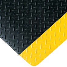 ' Black/Yellow Diamond Plate Anti-Fatigue Mat