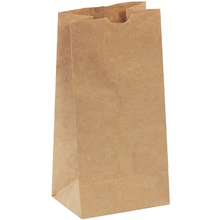 5 x 3 1/4 x 9 3/4" Kraft Hardware Bags