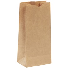 5 1/4 x 3 7/16 x 10 15/16" Kraft Hardware Bags