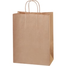 10 x 5 x 13" Kraft Paper Shopping Bags