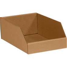 10 x 12 x 4-1/2" Kraft Bin Boxes (25/Bundle)