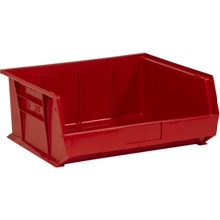 Red Plastic Stack & Hang Bin Boxes