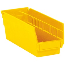 Yellow Plastic Shelf Bin Boxes