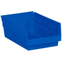 Blue Plastic Shelf Bin Boxes