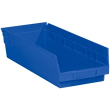 Blue Plastic Shelf Bin Boxes