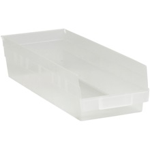 Clear Plastic Shelf Bin Boxes