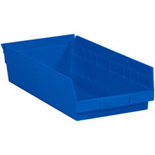 Blue Plastic Shelf Bin Boxes