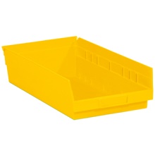 Yellow Plastic Shelf Bin Boxes