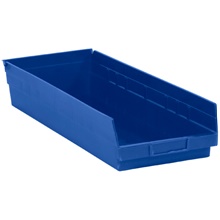 Blue Plastic Shelf Bin Boxes
