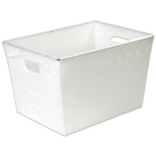 18 x 13 x 12" White Space Age Totes