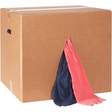 Box of Rags - Colored T-Shirt Rags - 50 lb. box