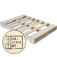 New Wood Heat Treated Pallet