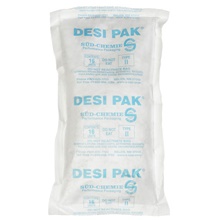 5 3/4 x 10 x 1 1/2" Tyvek® Clay Desiccants  - 34 Gallon Drum