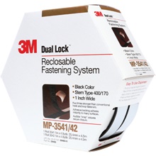 1" x 15' Black 3M™ MP3541/42 Dual Lock™ Mini Pack Fasteners