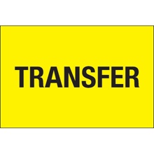 "Transfer" (Fluorescent Yellow) Labels