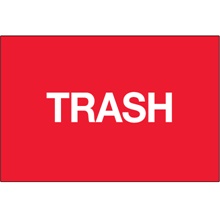 "Trash" (Fluorescent Red) Labels