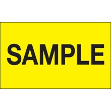 "Sample" (Fluorescent Yellow) Labels