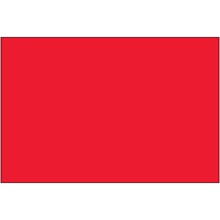 2 x 3" - Fluorescent Red Removable Rectangle Labels