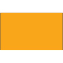 Fluorescent Orange Removable Rectangle Labels