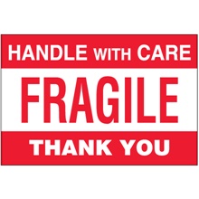 "Fragile - Handle With Care" Labels