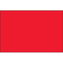 2 x 3" Fluorescent Red Inventory Rectangle Labels