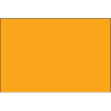 Fluorescent Orange Inventory Rectangle Labels