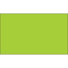 Fluorescent Green Inventory Rectangle Labels
