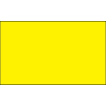 Fluorescent Yellow Inventory Rectangle Labels