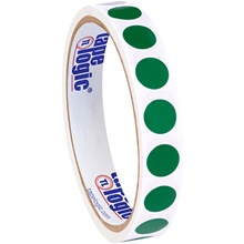 1/2" Green Inventory Circle Labels