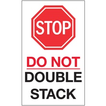 "Stop - Do Not Double Stack" Labels
