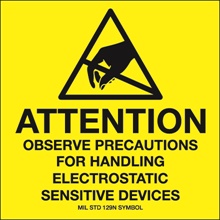 "Attention - Observe Precautions" Labels