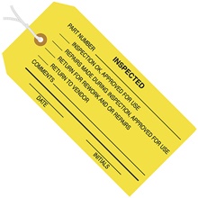 "Inspected" Inspection Tags