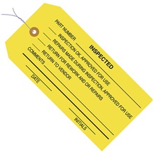 "Inspected" Inspection Tags