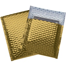 7 x 6 3/4" Gold Glamour Bubble Mailers