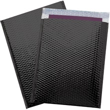 13 x 17 1/2" Black Glamour Bubble Mailers