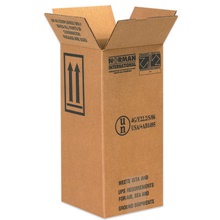 6 x 6 x 12 3/4" 1 - 1 Gallon Plastic Jug Haz Mat Boxes (20/Bundle)