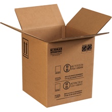 12 1/2 x 12 1/2 x 15 1/8" 1 - 5 Gallon Plastic Pail Haz Mat Boxes (10/Bundle)