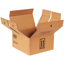 14 1/4 x 14 1/4 x 7 5/8" 4 - 1 Gallon Haz Mat Boxes (10/Bundle)