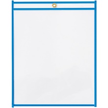 9 x 12" Neon Blue Job Ticket Holders