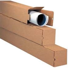 3 x 3 x 18" Kraft Square Mailing Tubes (25/Bundle)