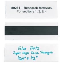 2 x 6" Hol-Dex® Magnetic Plastic Label Holders