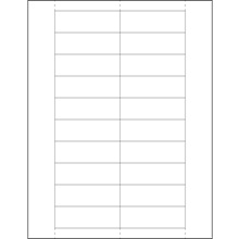 Plastic Label Holder Insert Cards