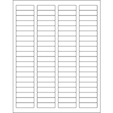 /2" White Rectangle Laser Labels - 10 Sheet Pack