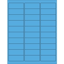 Fluorescent Blue Rectangle Laser Labels