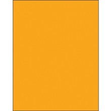 Fluorescent Orange Removable Rectangle Laser Labels