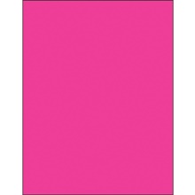 8 1/2 x 11" Fluorescent Pink Removable Rectangle Laser Labels