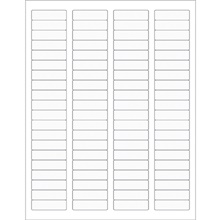 /2" Clear Rectangle Laser Labels